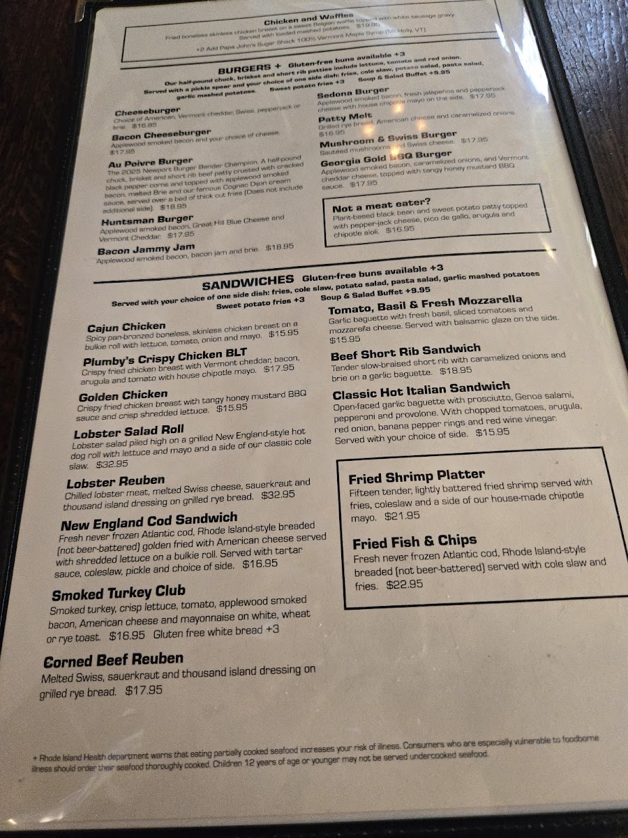 Brick Alley Pub & Restaurant Menu - Image 1