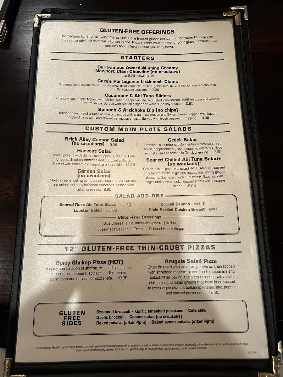 Brick Alley Pub & Restaurant Menu - Image 4